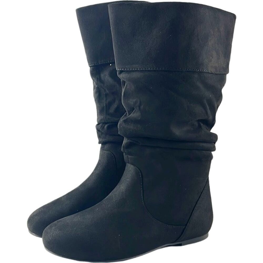 Journee Collection Shelley-3 Slouchy‎ Faux Suede Boots